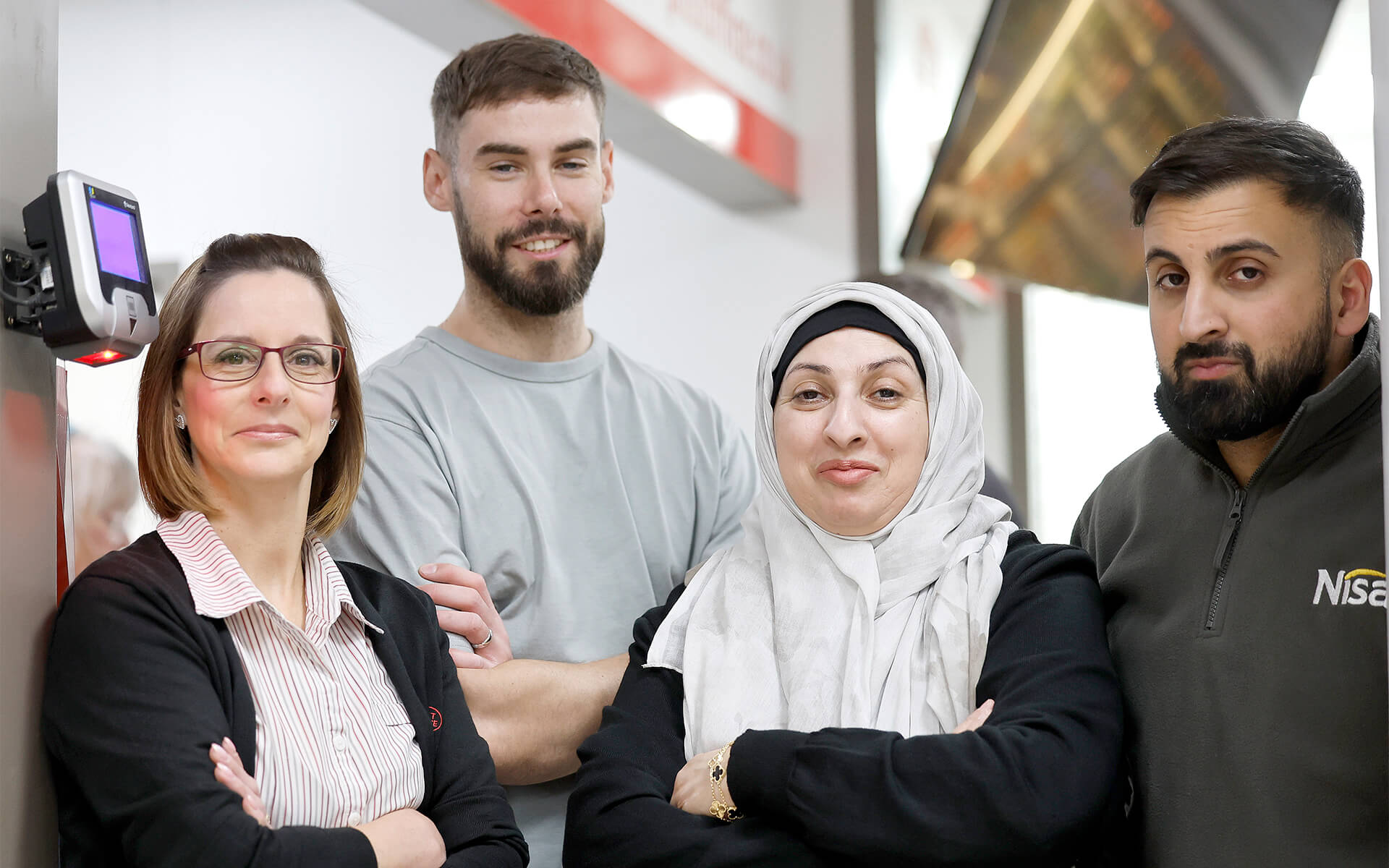 HERO SHOPWORKERS: BOB BELL, CHERYL GOURLAY, AISHA JAVID & USMAN JAVID